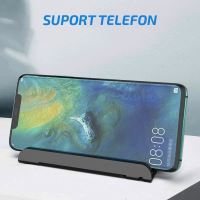 Suport afisaj numar telefon Siegbert, pentru parcare temporara, cu suport telefon, negru