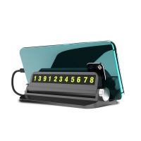 Suport afisaj numar telefon Siegbert, pentru parcare temporara, cu suport telefon, negru