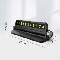 Suport afisaj numar telefon Siegbert, pentru parcare temporara, cu suport telefon, negru