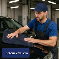 Laveta din microfibra pentru sters caroseria, 60 cm x 90 cm, gri