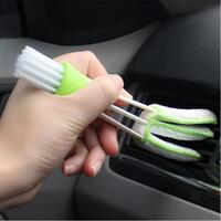Perie pentru curatat interior auto, dubla functionalitate, microfibra si nylon