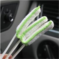 Perie pentru curatat interior auto, dubla functionalitate, microfibra si nylon