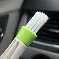 Perie pentru curatat interior auto, dubla functionalitate, microfibra si nylon