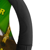 Husa volan piele naturala RoGroup, negru