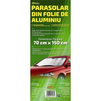 Parasolar folie aluminiu 1 fata RoGroup, 70 cm x 150 cm