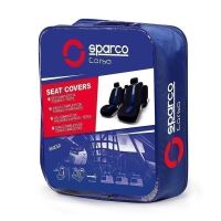Huse Scaune Auto Subaru Tribeca - Sparco Blue Spider, 9 bucati