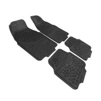 Covorase auto Bubble RoGroup, negre, 4 bucati