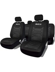 Set Huse Scaune Auto pentru Skoda Octavia 1 - Sparco Sport, negru, 9 bucati