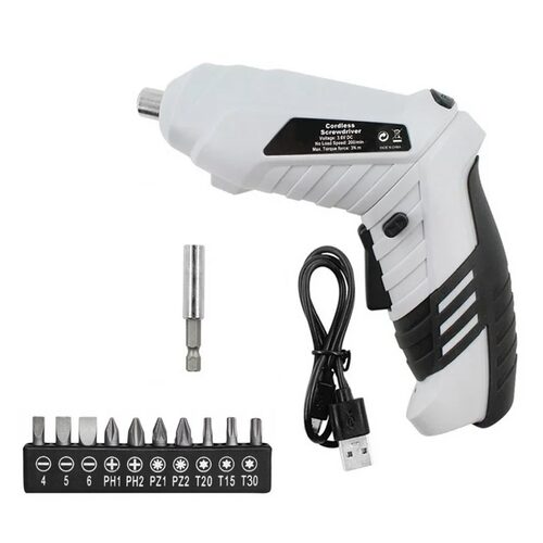 Surubelnita electrica cu acumulator, fara fir, 10 biti