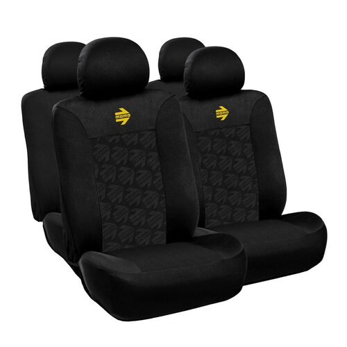 Set Huse Scaune Auto pentru Fiat Albea - Momo Young, negru, 10 bucati