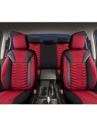 Set Huse Scaune Auto pentru Mazda CX-6 - Panda Paris, Rosu Negru, 11 piese