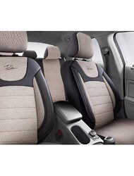 Set Huse Scaune Auto pentru Opel Antara - Panda Prestige, Negru-Bej, 11 piese