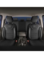 Set Huse Scaune Auto pentru Daewoo Matiz - Panda Prestige, Negru-Gri, 11 piese