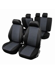 Set Huse Scaune Auto pentru Dacia Jogger - RoGroup, cu fermoare bancheta rabatabila fractionata, 9 piese