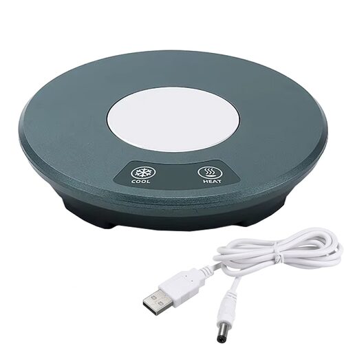 Incalzitor racitor 2in1 pentru lichide cu alimentare USB, 10W, 15 X 3 cm ,verde