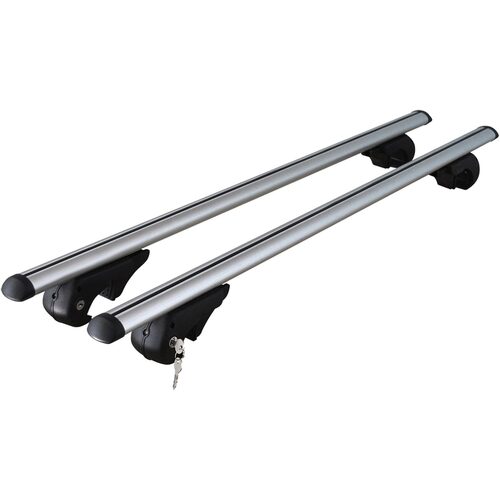 Set bare transversale din aluminiu RoGroup, 120 cm, cu antifurt