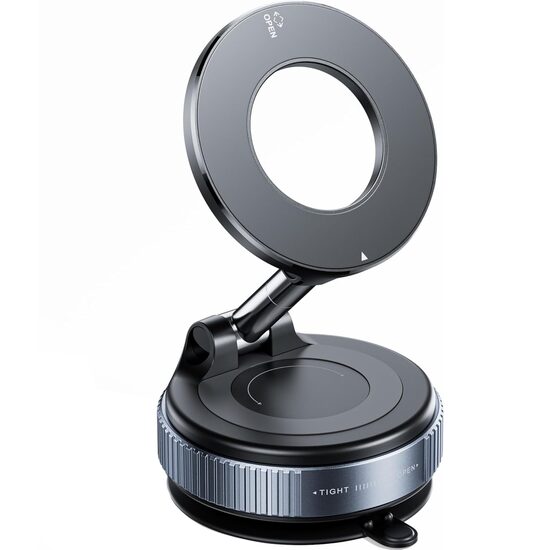 Suport auto magnetic pentru telefon RoGroup, reglabil pe trei axe, rotatie 360⁰