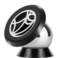 Suport auto Siegbert magnetic pentru telefon, montare pe bord, rotire 360 grade, universal, negru