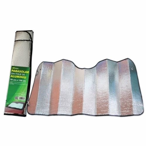 Parasolar folie aluminiu 2 fete RoGroup, 70 cm x 150 cm