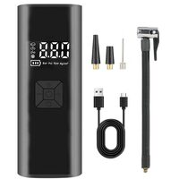 Compresor auto portabil, Siegbert, wireless, 80W 150PSI, acumulator 6000 mAh, negru