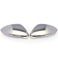 Set ornamente cromate din otel pentru oglinzi compatibile, VW Golf 7 (2012 - 2019), 2 bucati