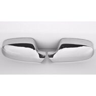 Set ornamente cromate din otel pentru oglinzi, compatibile Audi A4 B8 (2010 - 2015), 2 bucati