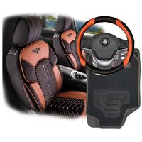 Pachet Orange Ignite – Huse, Covorase si Husa Volan Sport