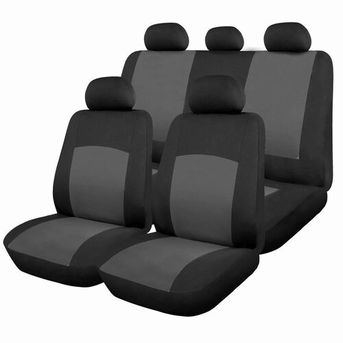 Set Huse Scaune Auto pentru Audi E-TRON - RoGroup Oxford Gri, 9 piese