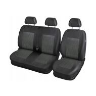 Huse scaune autoutilitara 2+1 Renault Trafic - RoGroup, negru-gri
